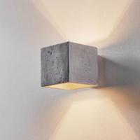 Nástenné svetlo Ara ako betónová kocka