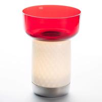 Artemide Bontà stolná LED lampa, červená miska
