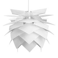 Dyberg Larsen PineApple M závesné svietidlo Ø 45 cm biele