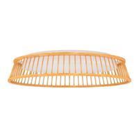 EGLO LED svetlo Luppineria drevený oplet Ø 45 cm
