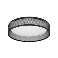LED svetlo Luppineria oceľové pletivo, čierna