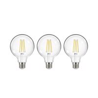 LED žiarovka, E27, G95, 3,8W, 2700K, 806lm, 3 kusy