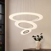 Lindby Amisu LED závesná lampa, 3 krúžky