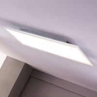 Lindby LED panel Livel, 4 000 K, 120 cm x 30 cm, hliník