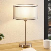Lindby Taxima stolná lampa, sivá