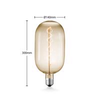 Lucande LED E27 T140 4W 2 700 K stmieva jantárová