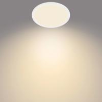 Philips SuperSlim LED IP44 2 700K Ø 24,5 cm biela