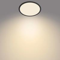 Philips SuperSlim LED IP44 2 700K Ø 24,5 cm čierna