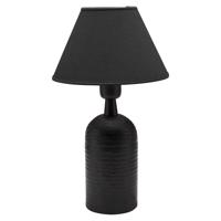 PR Home Riley stolová lampa tienidlo látka, čierna