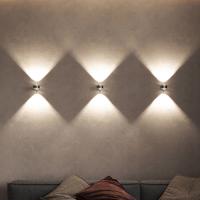 Puk Mini Wall+ LED, číre šošovky, chróm