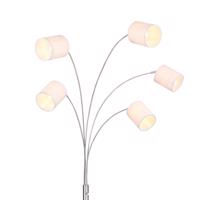 Stojaca lampa Ava textilné tienidlá piesková 5-pl.
