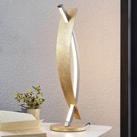 Stolová LED lampa Marija elegantný zlatý dizajn