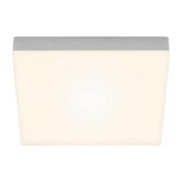 Stropné LED Flame 3 000K, 28,7x28,7 cm, strieborná