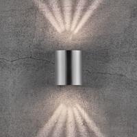 Vonkajšie nástenné LED Canto 2, 10 cm, ušľachtilá