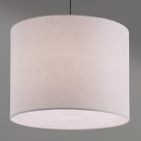 Závesná lampa Artak s bielym látkovým tienidlom
