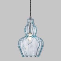 Závesná lampa Eustoma svetlomodrá
