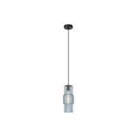 Závesná lampa Lilian, sklo, modrá